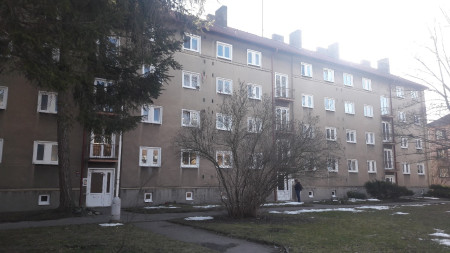 BD U Výtopny čp. 1943-1945, Kladno - před realizací strana do parku